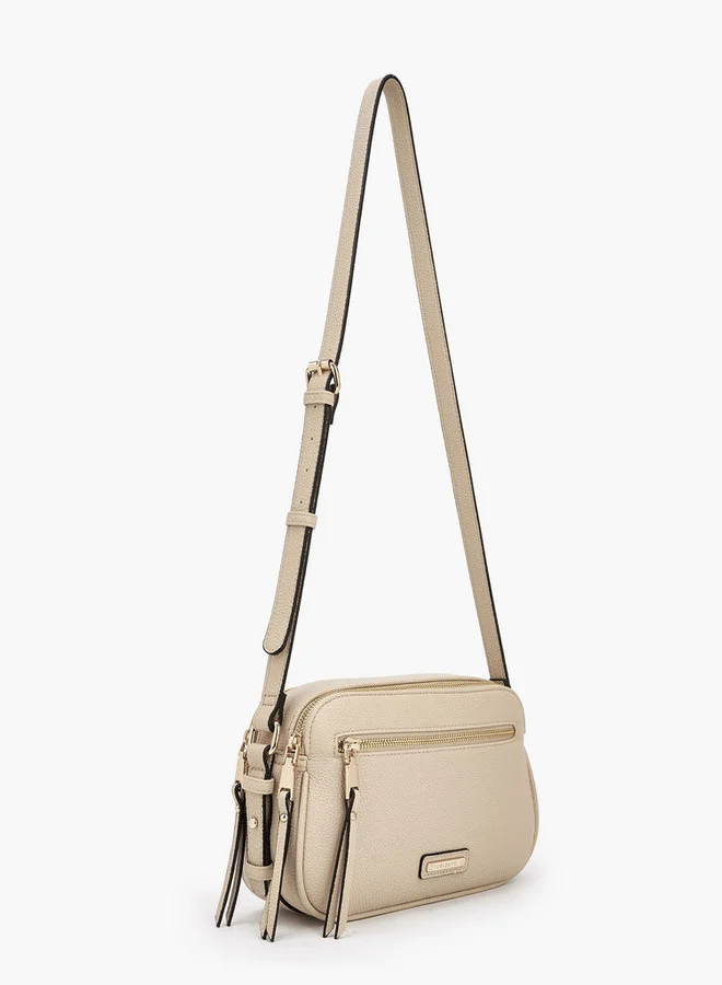سيليست Textured Crossbody Bag With Adjustable Strap